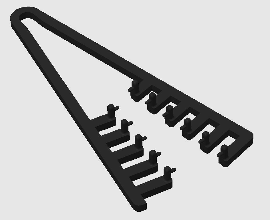 French Crop Texturizing Comb – Professional Barber Styling Tool | 3D Print STL & 3MF Files