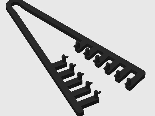 French Crop Texturizing Comb – Professional Barber Styling Tool | 3D Print STL & 3MF Files