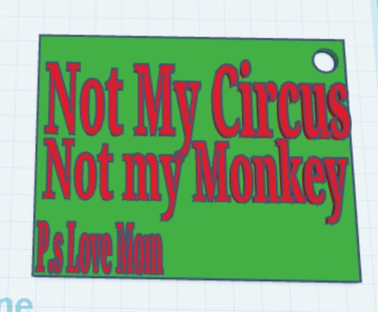 Keychain of moms catch phrase
