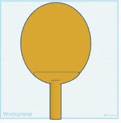 Golden Ping Pong Paddle