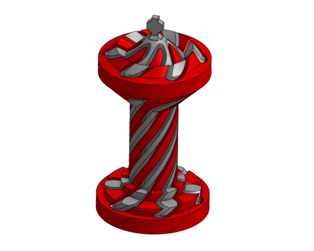 1.75" Diameter Spiral Fidget Chess King