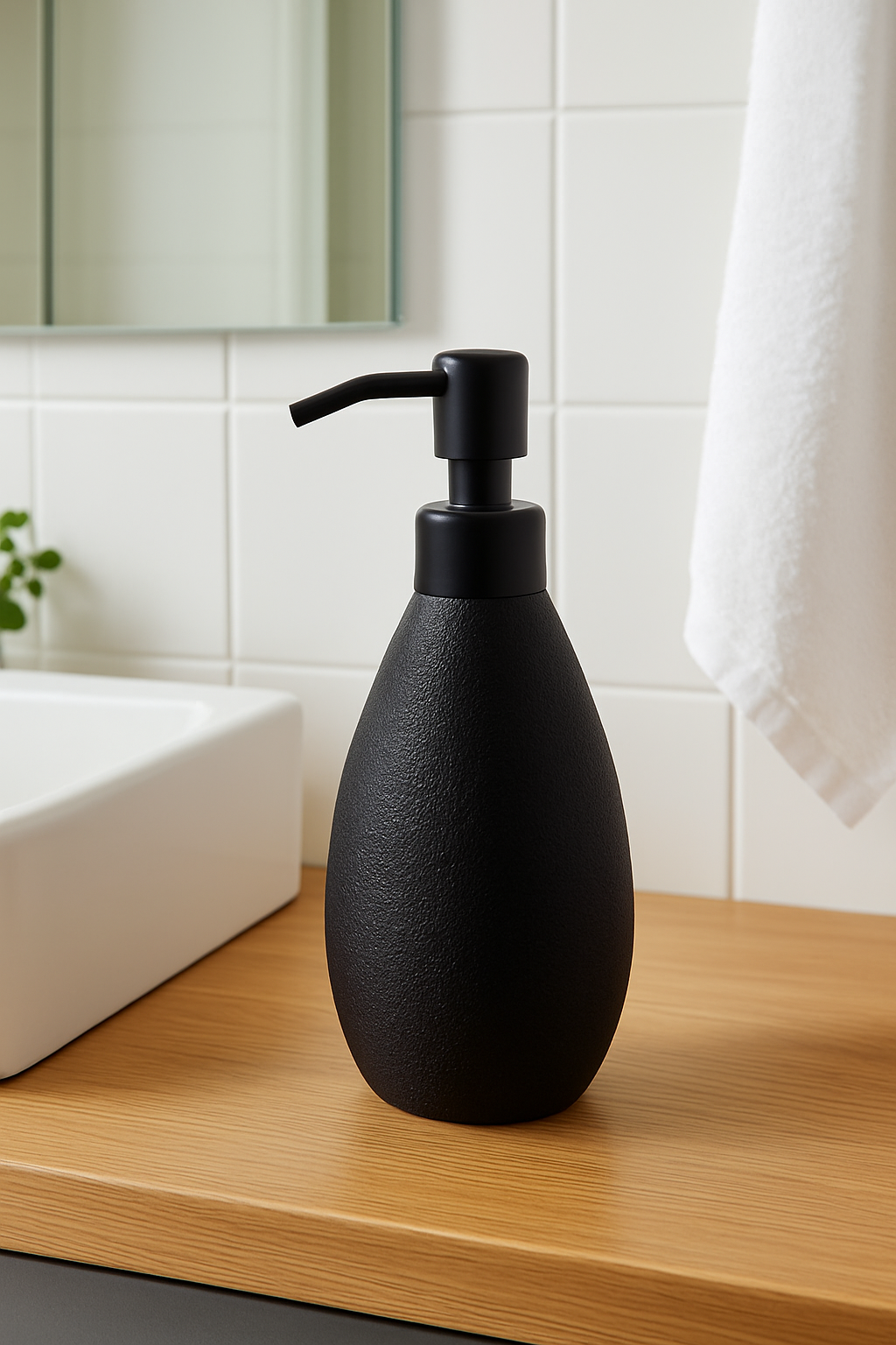 Soap Dispenser “Theo” – Minimalism Meets Fuzzy Skin