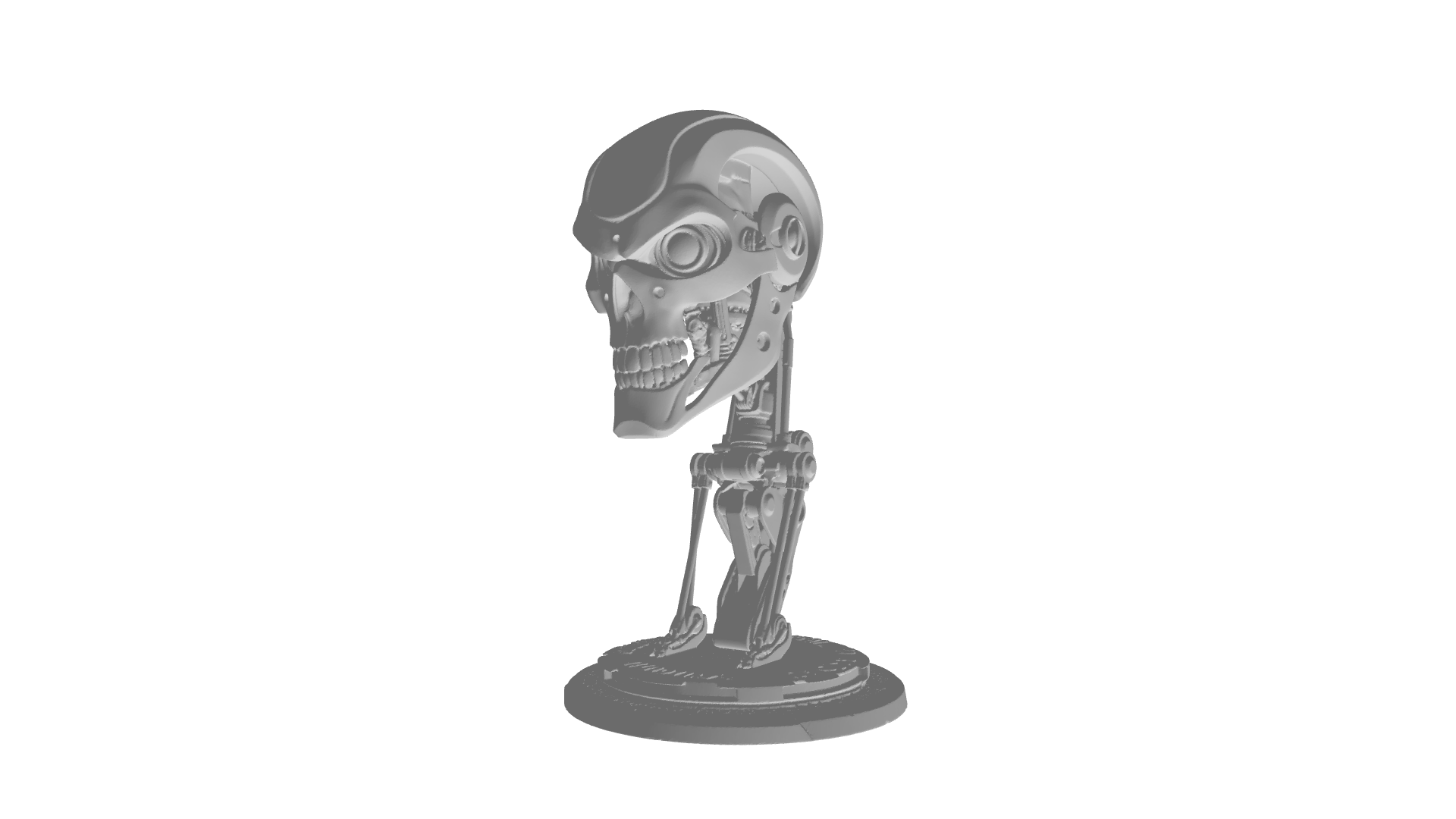 T-800 Terminator  High-Detail Endoskeleton Statue 3D model by Yotamshap