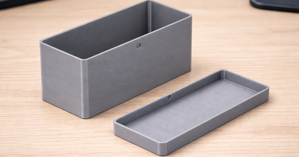 Long Storage Box with Lid by Kvantum | Download free STL model ...