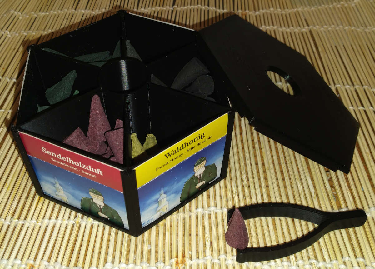Hexagonal Storage Box, 6 Compartments
