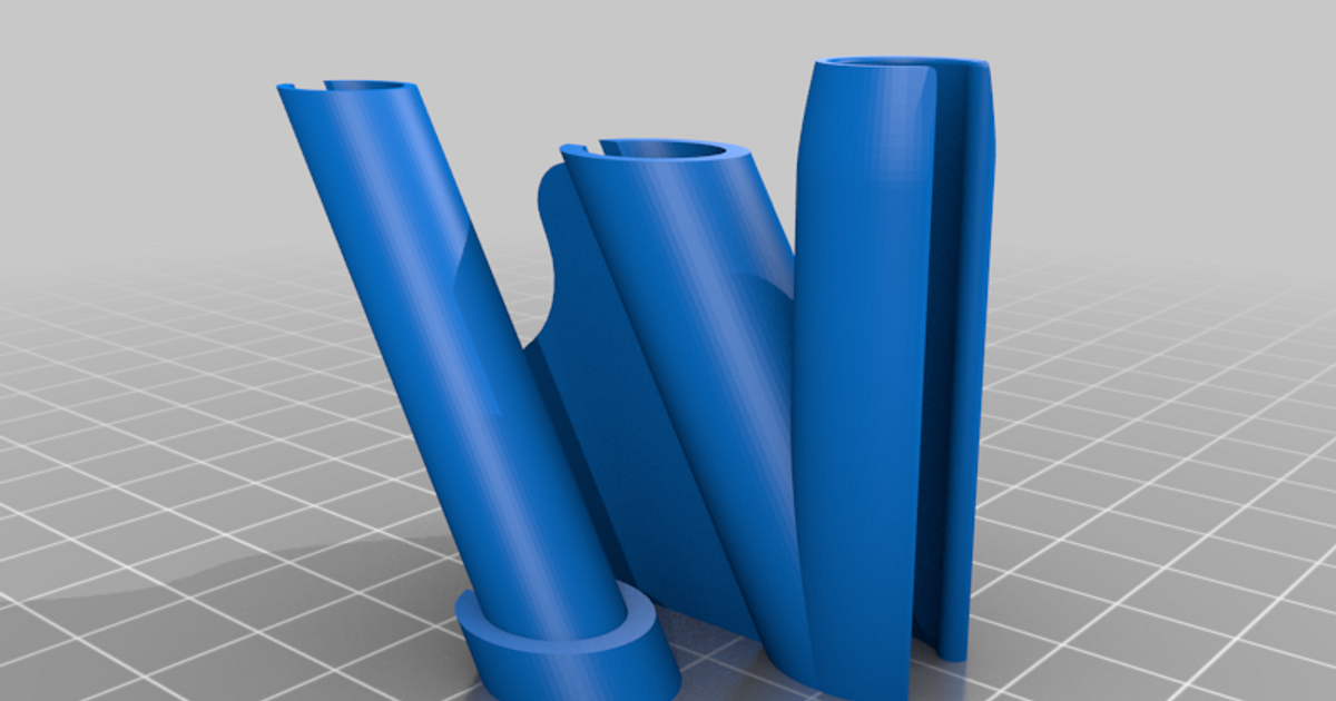 hollowed wire loom guide by JamesK1 Download free STL model