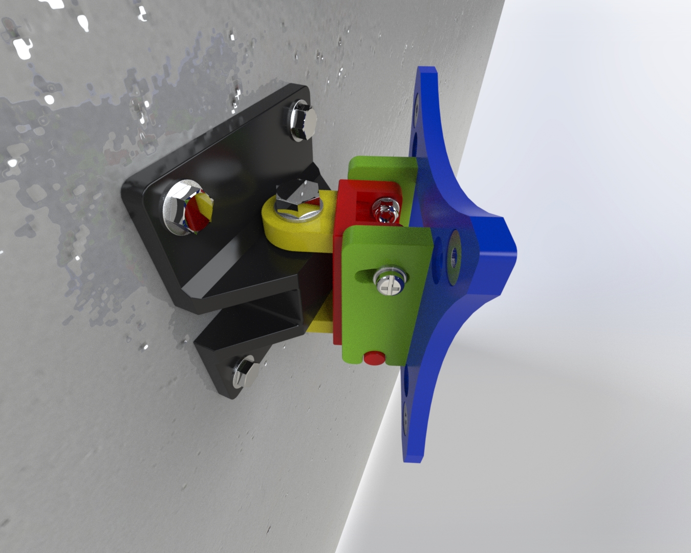 Monitor wall mount by Dragan | Download free STL model | Printables.com