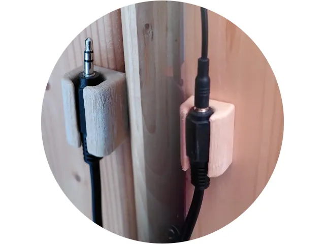 Headphone cord extension holders