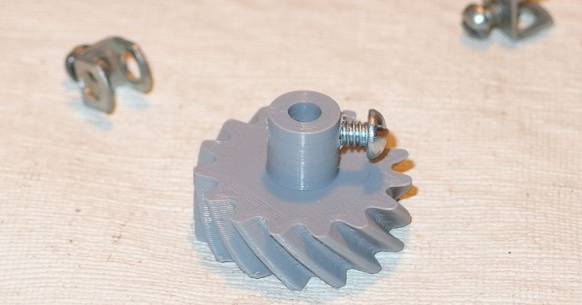 Gilbert Erector Helical Gear by Cal LF Download free STL model