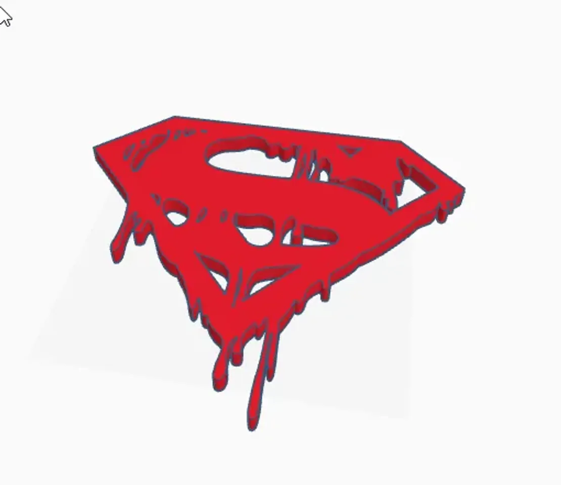 Superman Logo blutig by Johination | Download free STL model ...