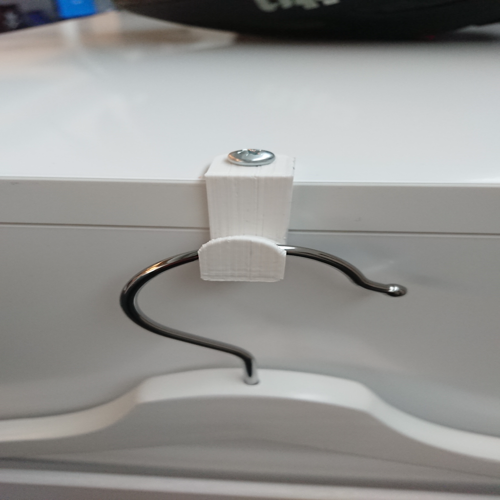 Cupboard coat hanger hook