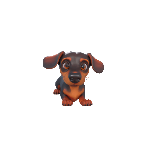 Dachshund Figurine – 3D Printable Sausage Dog Model