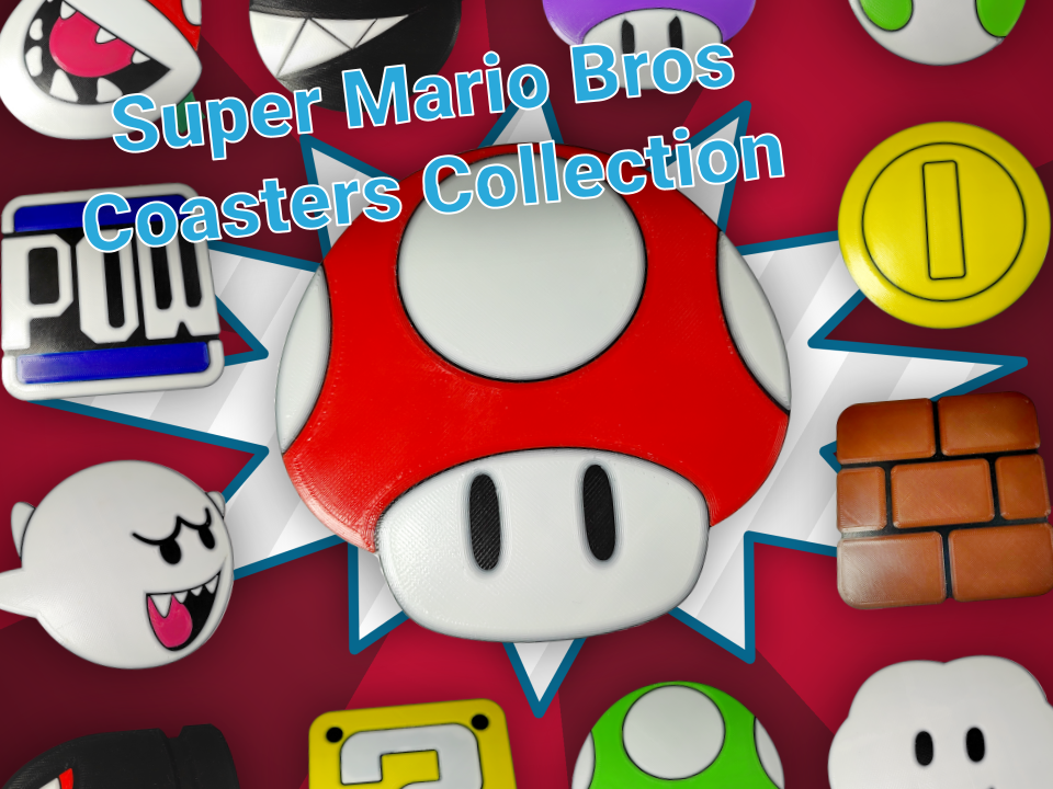 Super Mario Coasters, Wall Art (Collection 2)