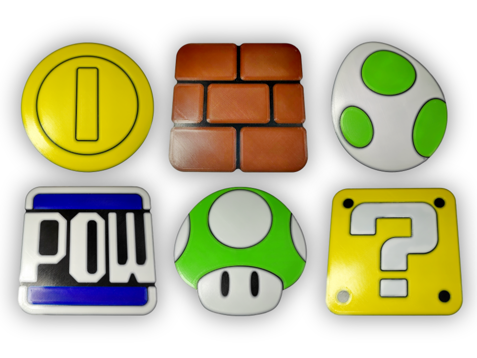 Super Mario Bros Coasters Collection by Katarn | Download free STL ...