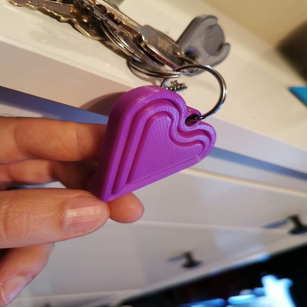 Heart Keychain Moveable — miniatura 3
