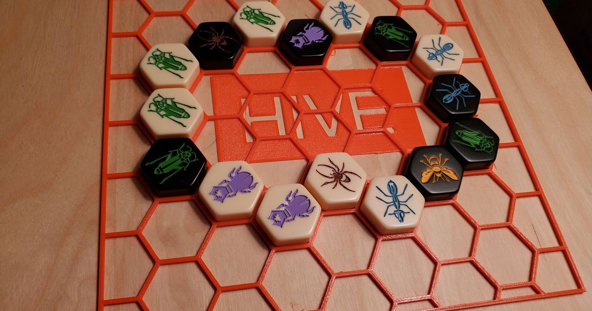 Hive game board by ZSarver Download free STL model