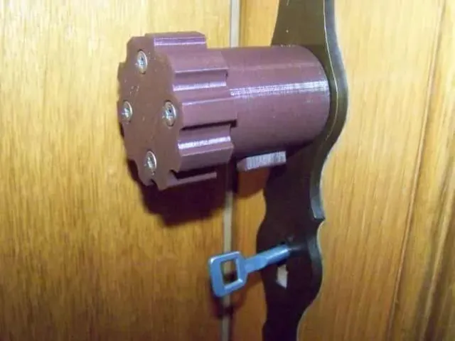 Child proof door handle. Türgriff mit Kindersicherung