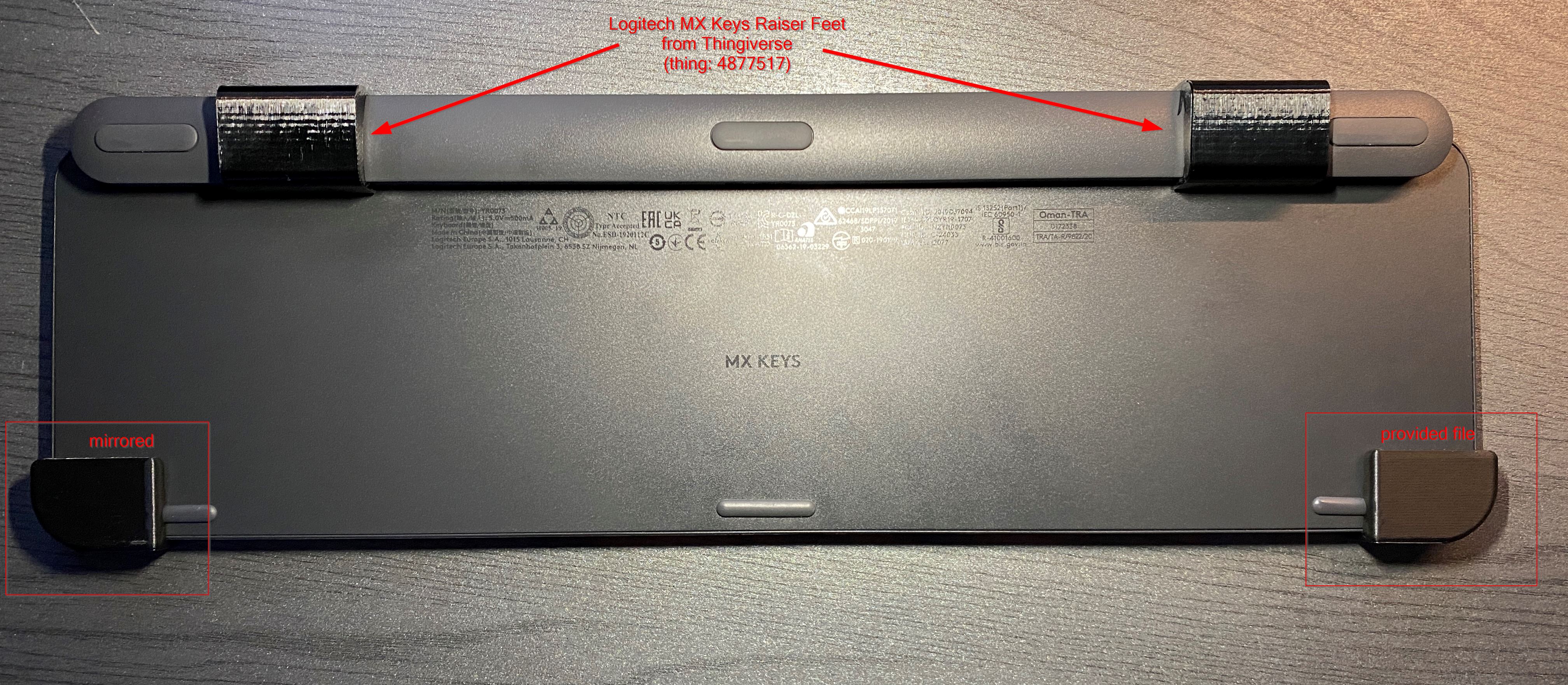 Front raiser for Logitech MX Keys keyboard by Maggus | Download free ...