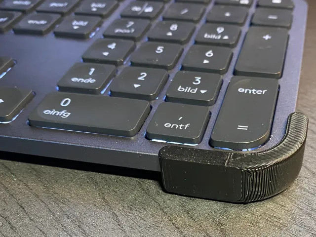 Front raiser for Logitech MX Keys keyboard