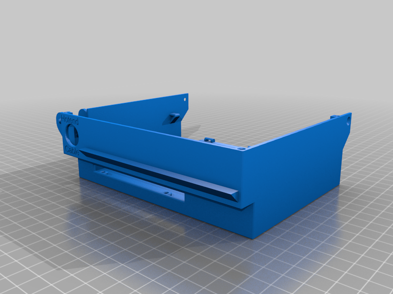 Ender 3 all in one, universal rear electronics case with more space and cable organization