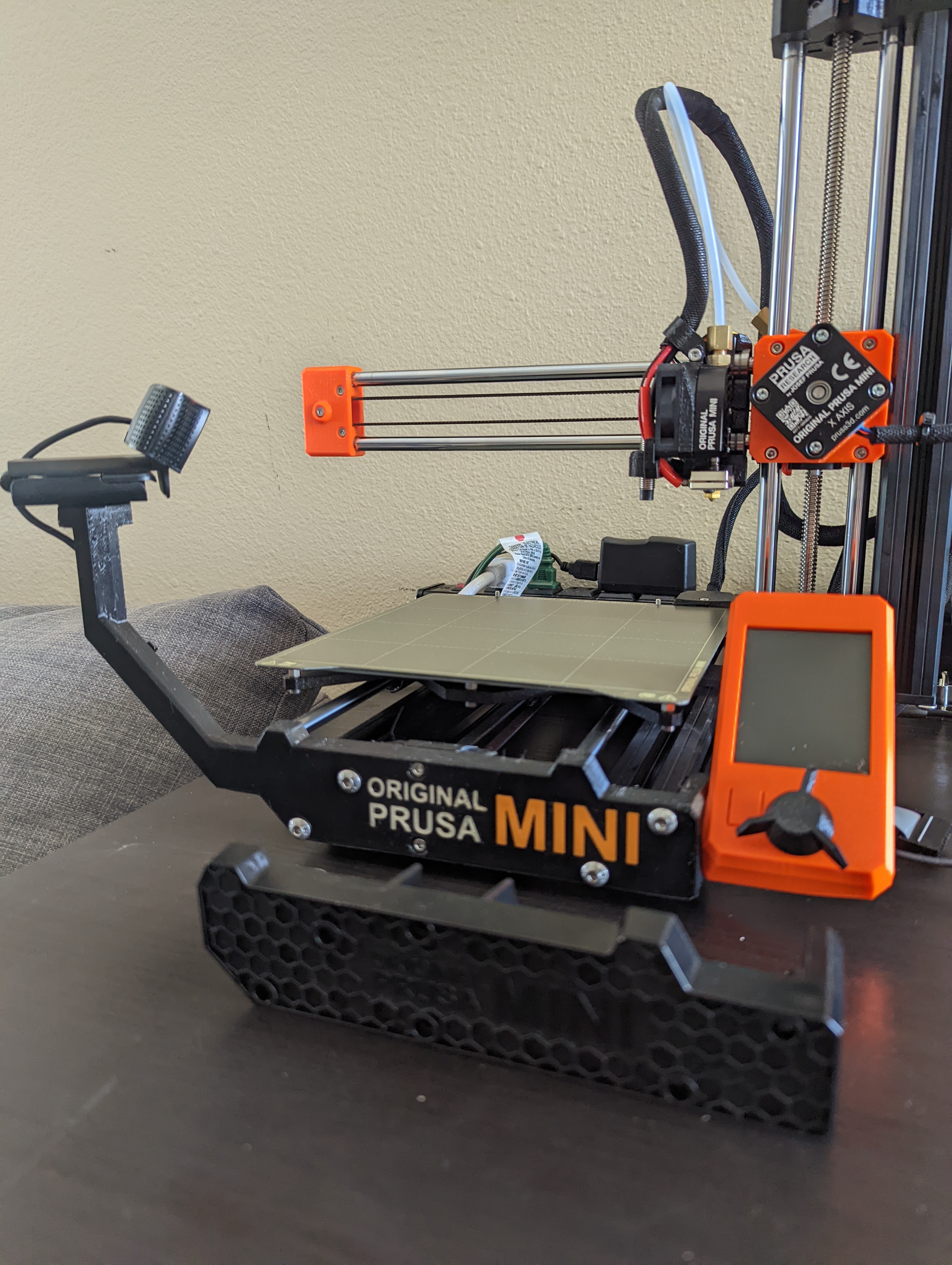 Prusa Mini Camera Stand and Front Plate