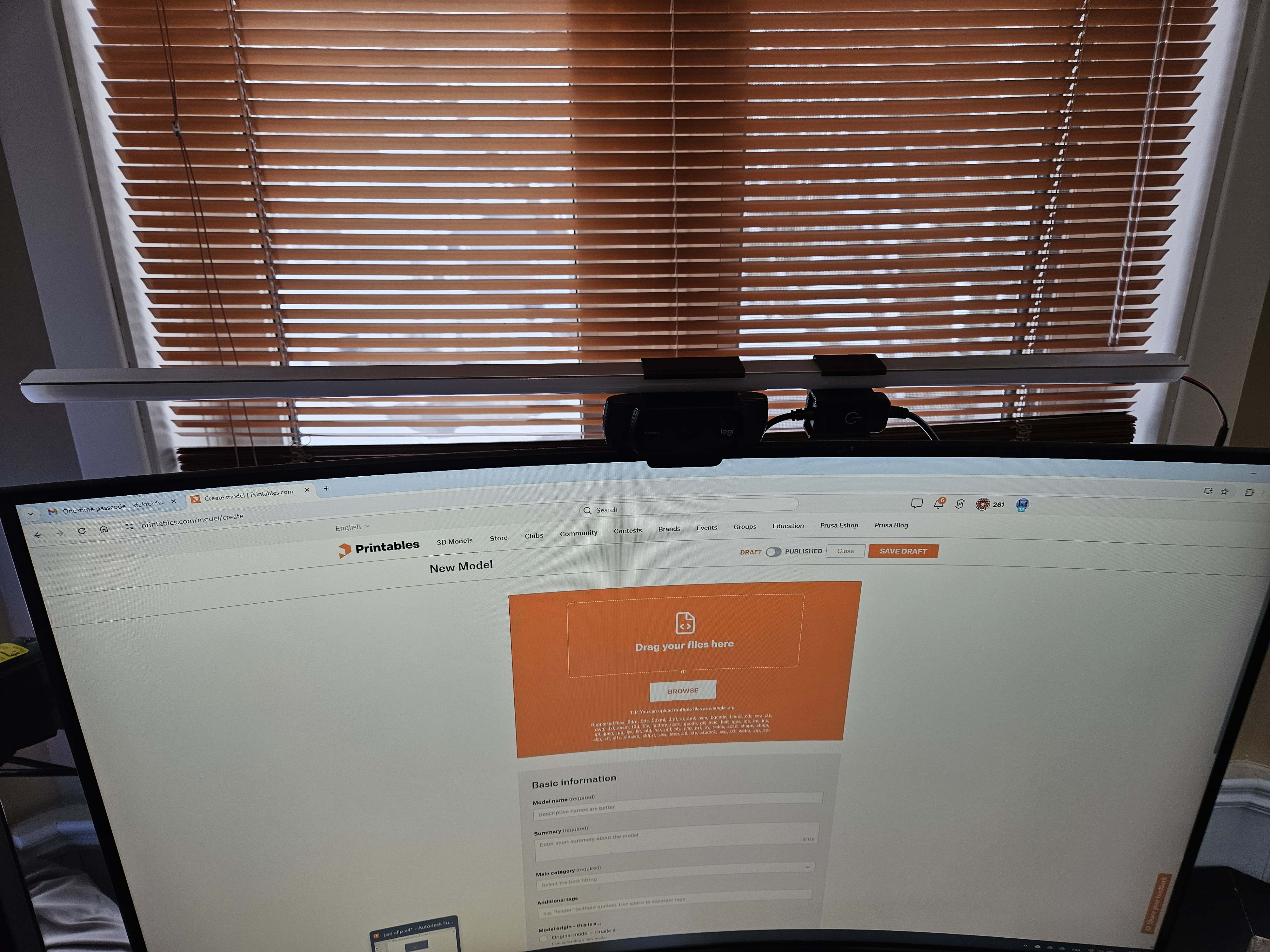 Logitech c920 screen light — miniatura 2