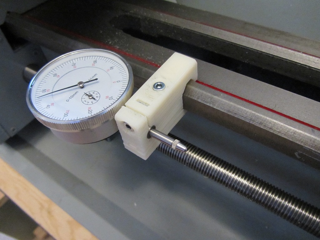 Parametric Dial Indicator Holder for Vevor Lathe (YS2260A) by Projunk Download free STL model