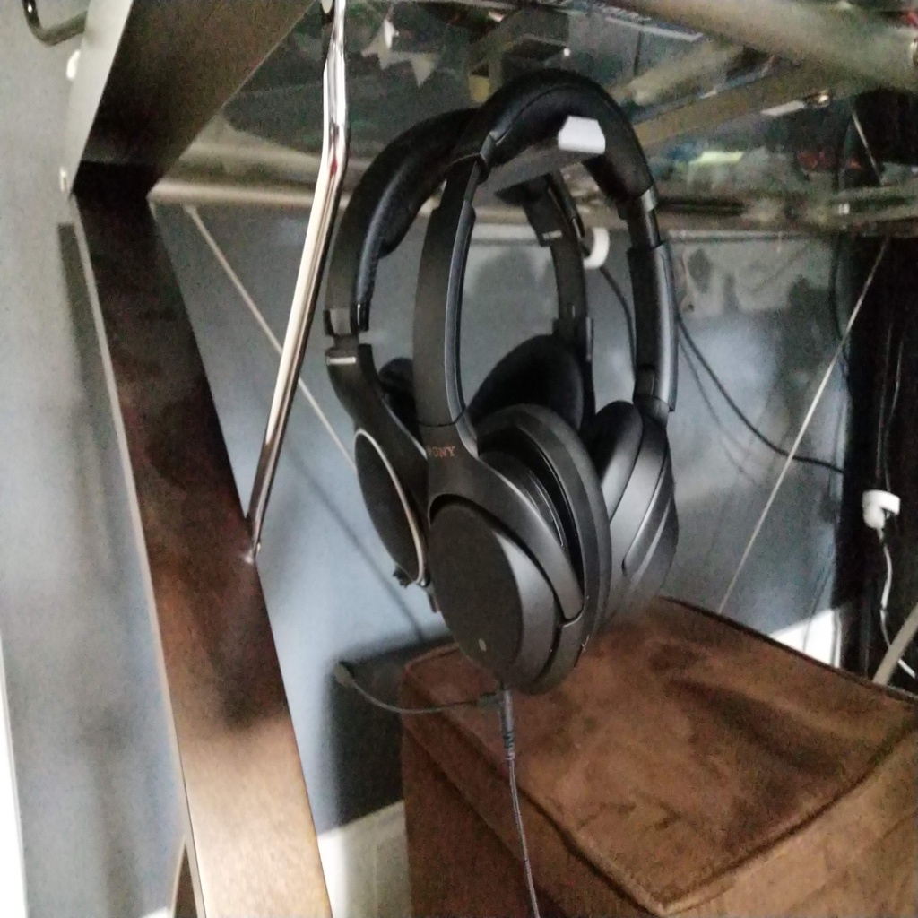 Under Desk Dual Headphone Holder Mount