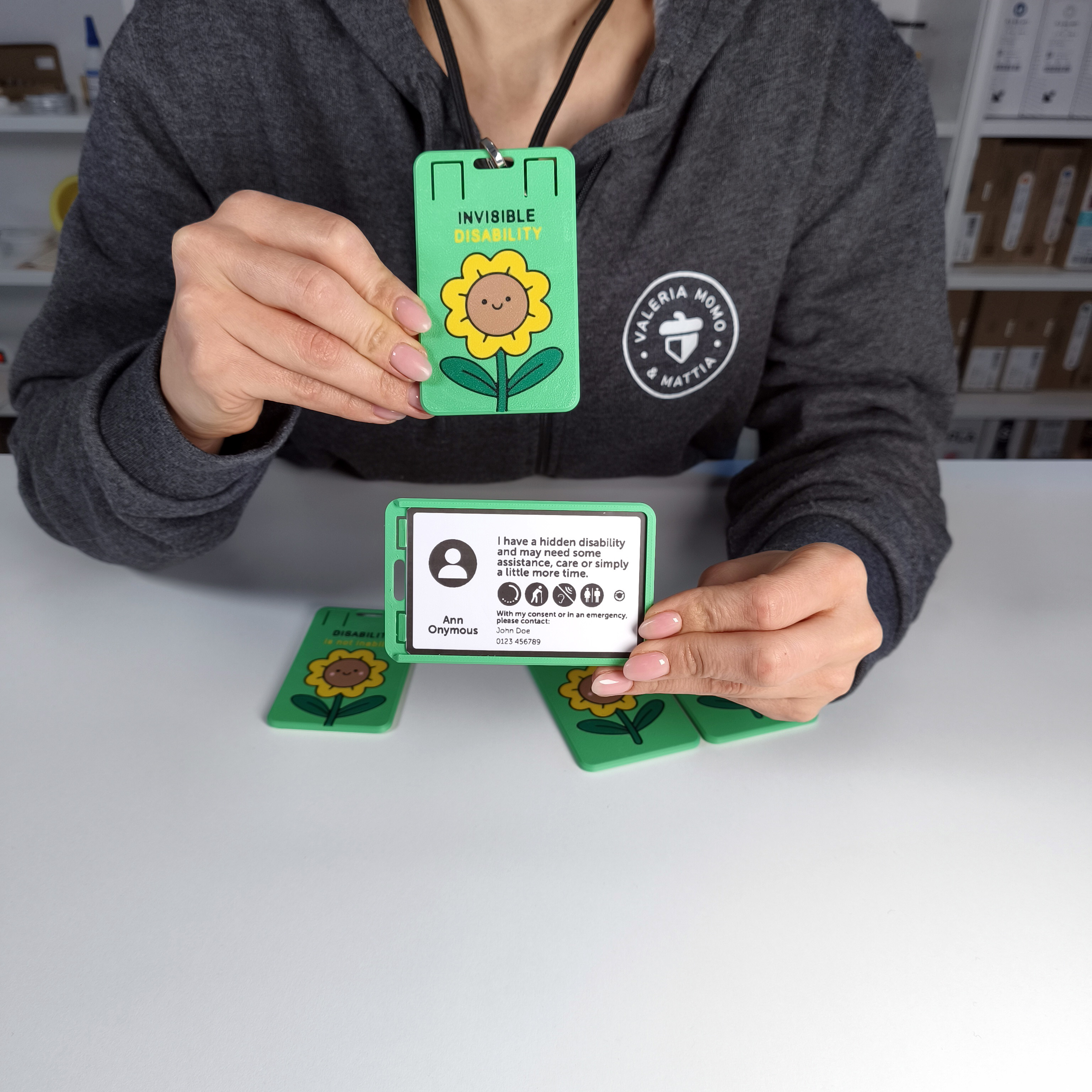Sunflower Hidden Disability Badge / Card Holder
