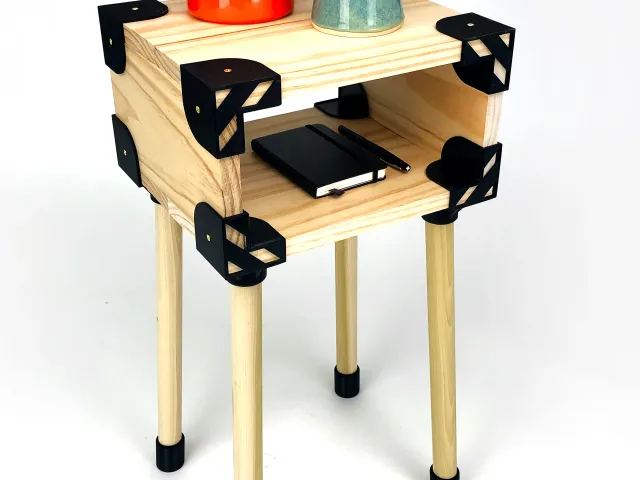 Mid Century Mod Inspired - Cute Bedside Table