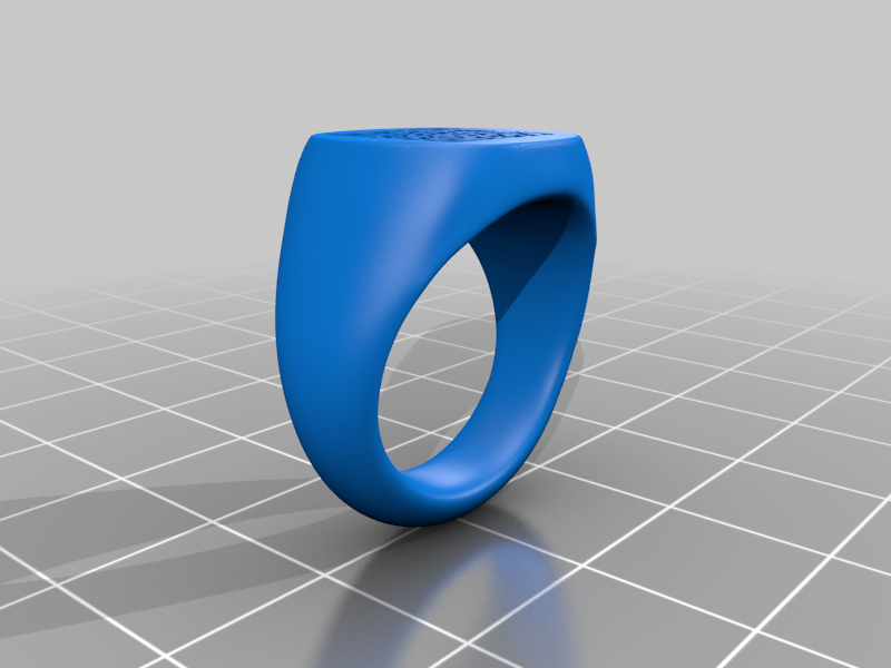 Customizable Signet Ring by SavageRodent | Download free STL model ...