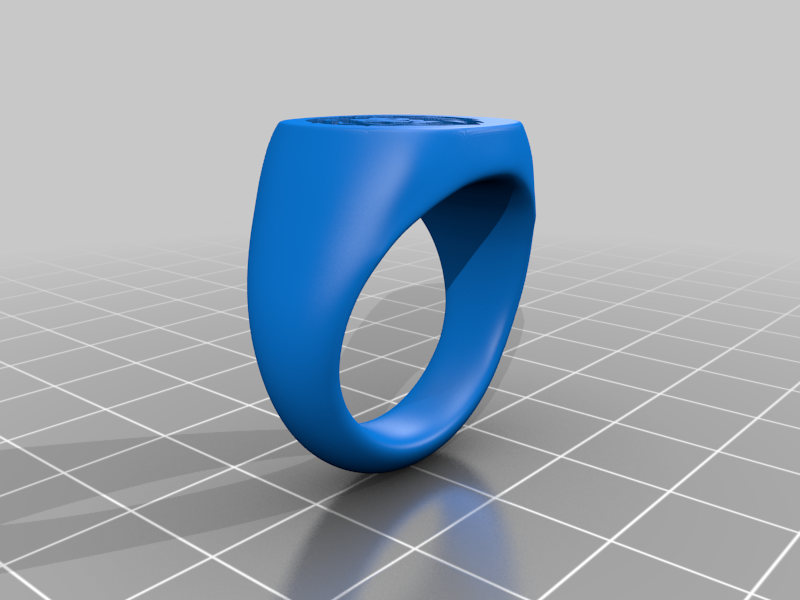 Customizable Signet Ring by SavageRodent | Download free STL model ...