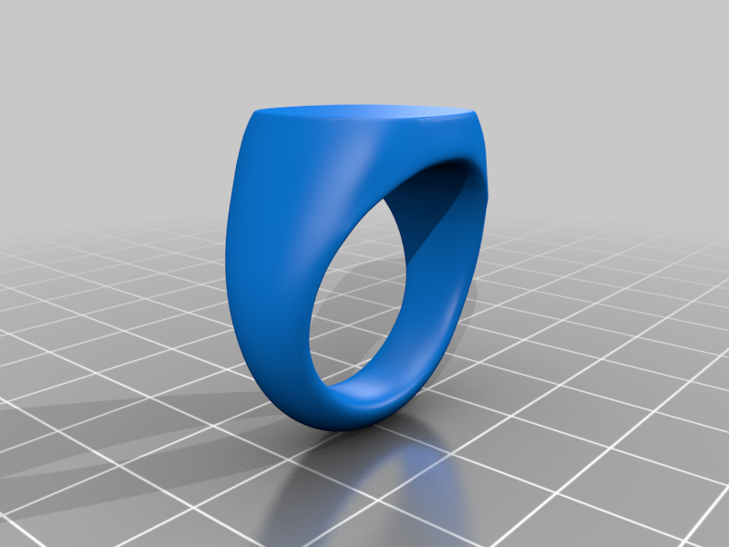 Miniatura 7 do modelo 3D Customizable Signet Ring