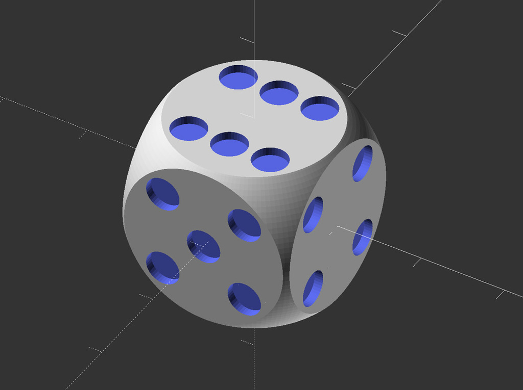 Miniatura 3 do modelo 3D Customizable Dice