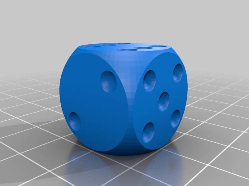 Miniatura 5 do modelo 3D Customizable Dice