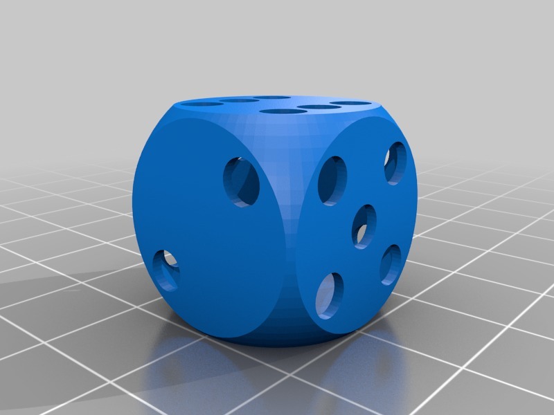 Miniatura 6 do modelo 3D Customizable Dice