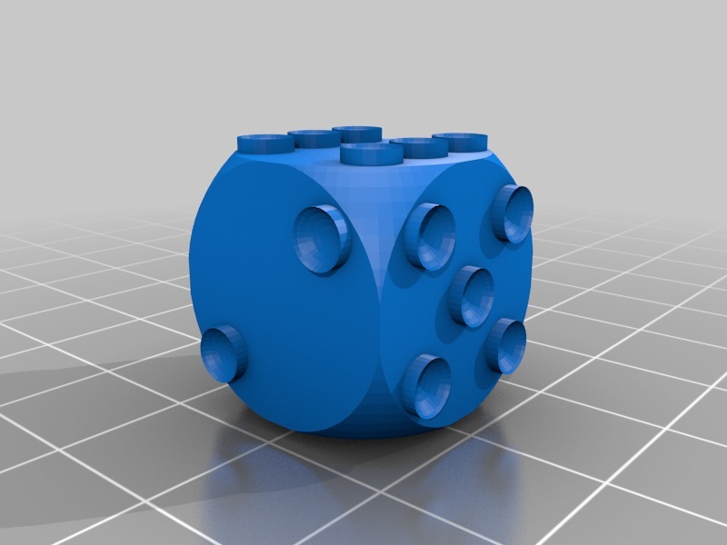 Miniatura 7 do modelo 3D Customizable Dice