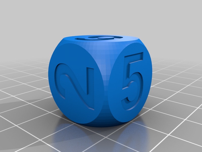 Miniatura 8 do modelo 3D Customizable Dice