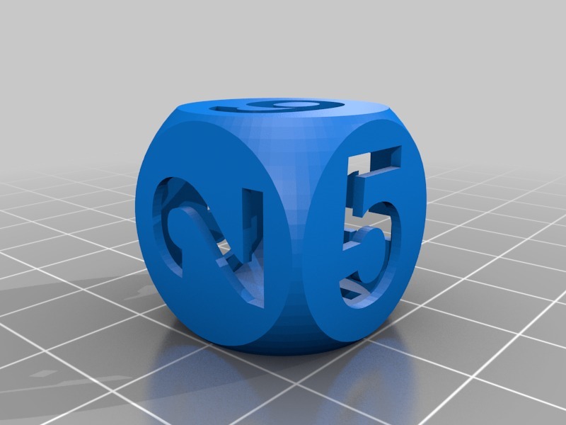 Miniatura 9 do modelo 3D Customizable Dice