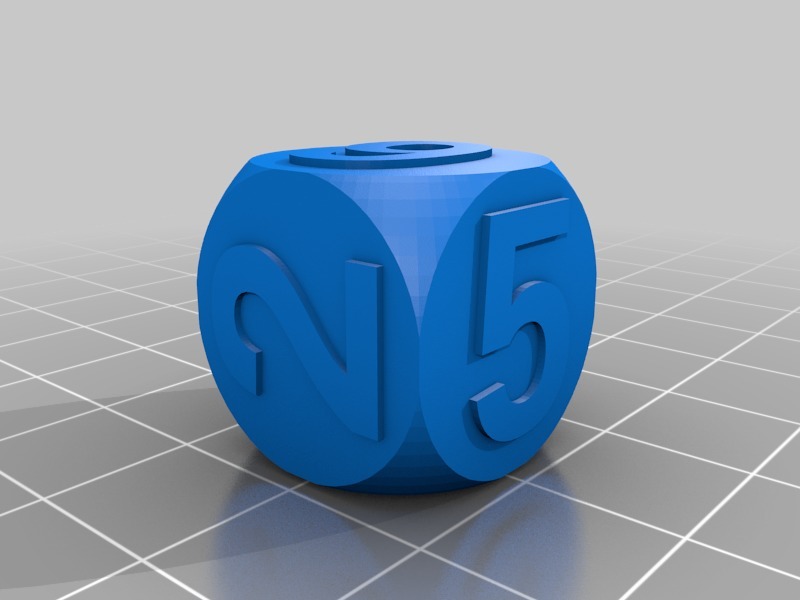 Miniatura 10 do modelo 3D Customizable Dice
