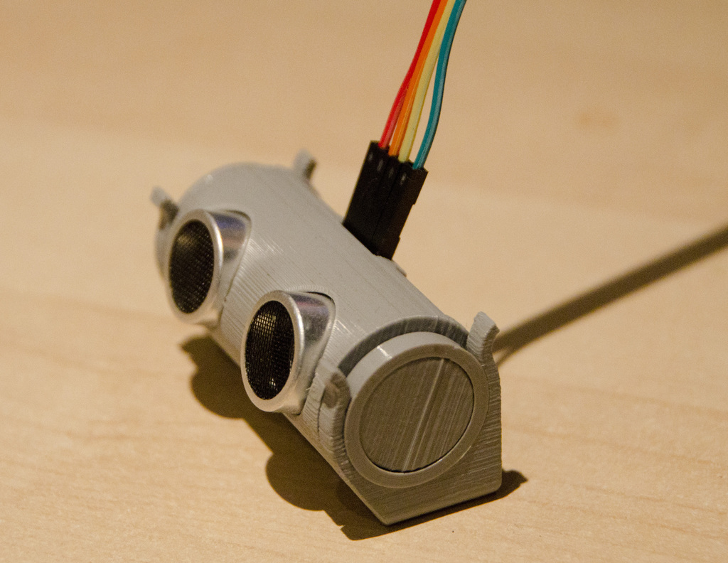 Miniatura 4 do modelo 3D HC-SR04 Casing + Angle Adjustable Cradle