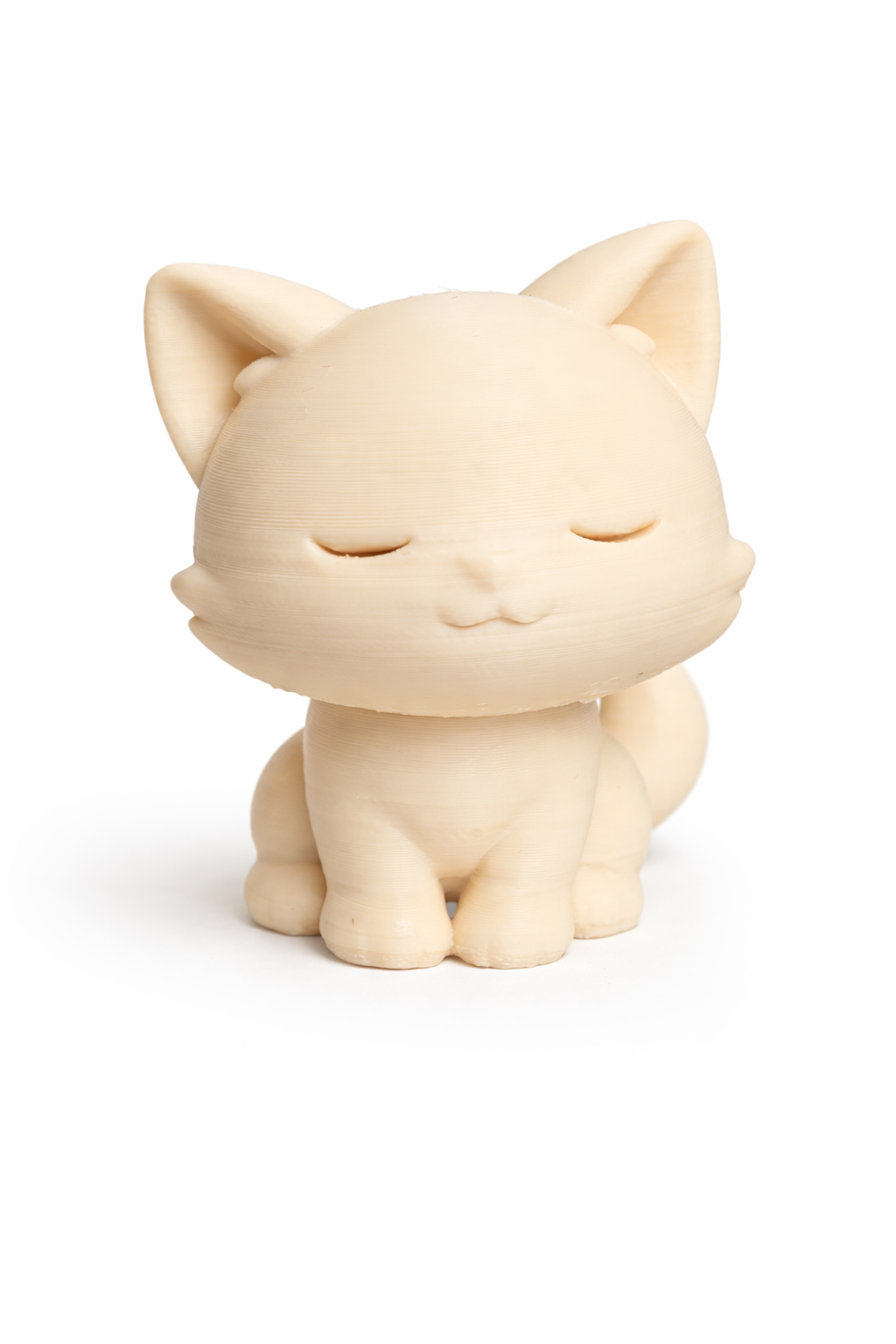 Cute Chibi Cat (Sleepy Edition) | Easy Print | No Supports | 3D Printable STL/3MF