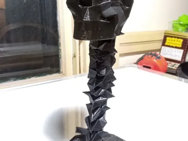 Low polygon skull chalice