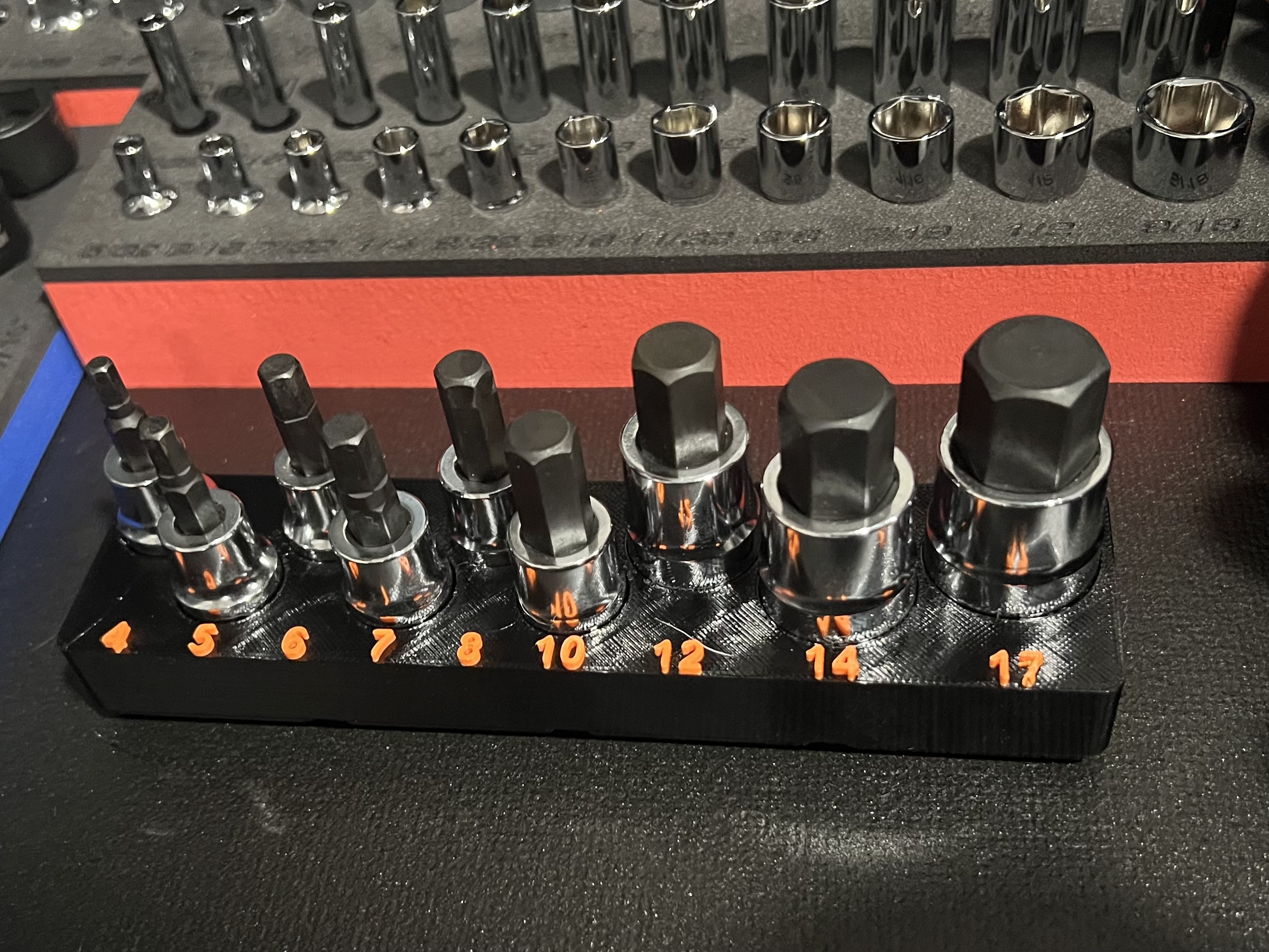 PITTSBURGH Metric Hex Socket Holder