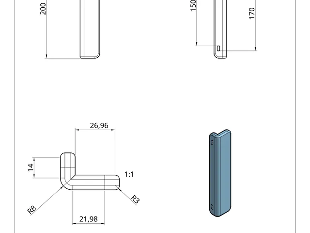 Fridge/freezer handle