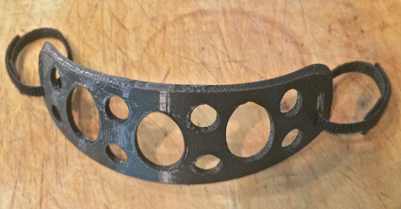 Oculus Quest headband with cutouts