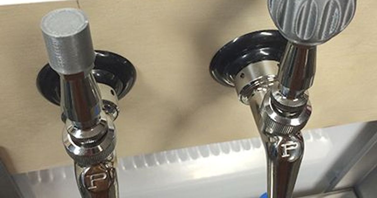 Threaded beer tap handle inserts by willnewton Download free STL