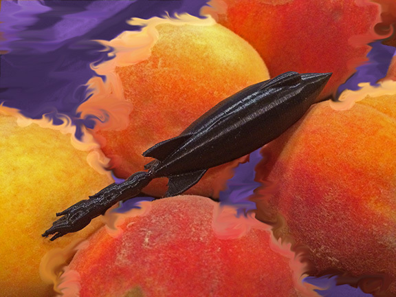 Sci-fi Retro Rocket-low poly fun!