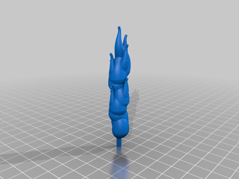 Miniatura 2 do modelo 3D Sci-fi Retro Rocket-low poly fun!