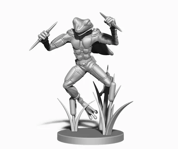 Spindly Quick-Blade Reed - Frogfolk Tabletop Miniature